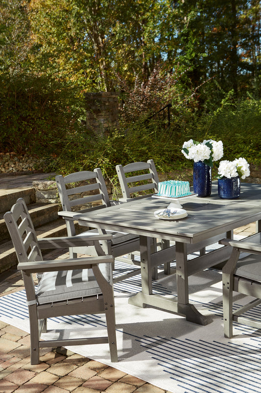 Myers Furniture Outlet - Ashley Furniture - Visola Outdoor - Chaise Lounge with Cushion / Gray - P802-815