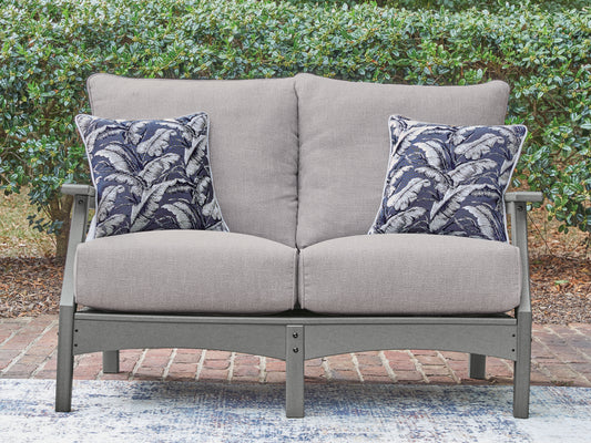 Myers Furniture Outlet - Ashley Furniture - Cove Beach Outdoor - Loveseat w/Cushion - PCP803-835