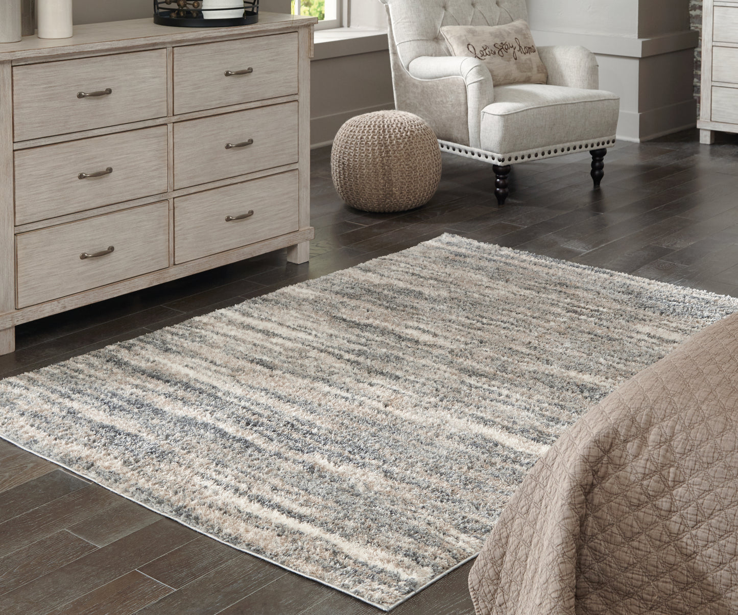Myers Furniture Outlet - Ashley Furniture - Gizela Rug - 7'10" x 10' Rug / Ivory/Beige/Gray - R404861
