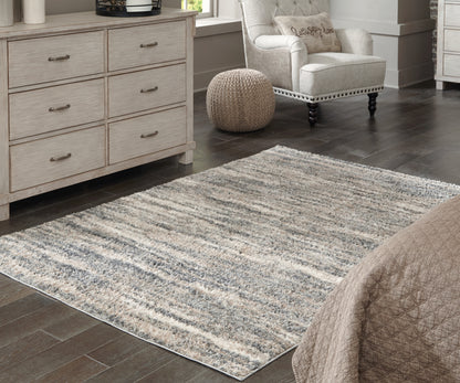 Myers Furniture Outlet - Ashley Furniture - Gizela Rug - 7'10" x 10' Rug / Ivory/Beige/Gray - R404861