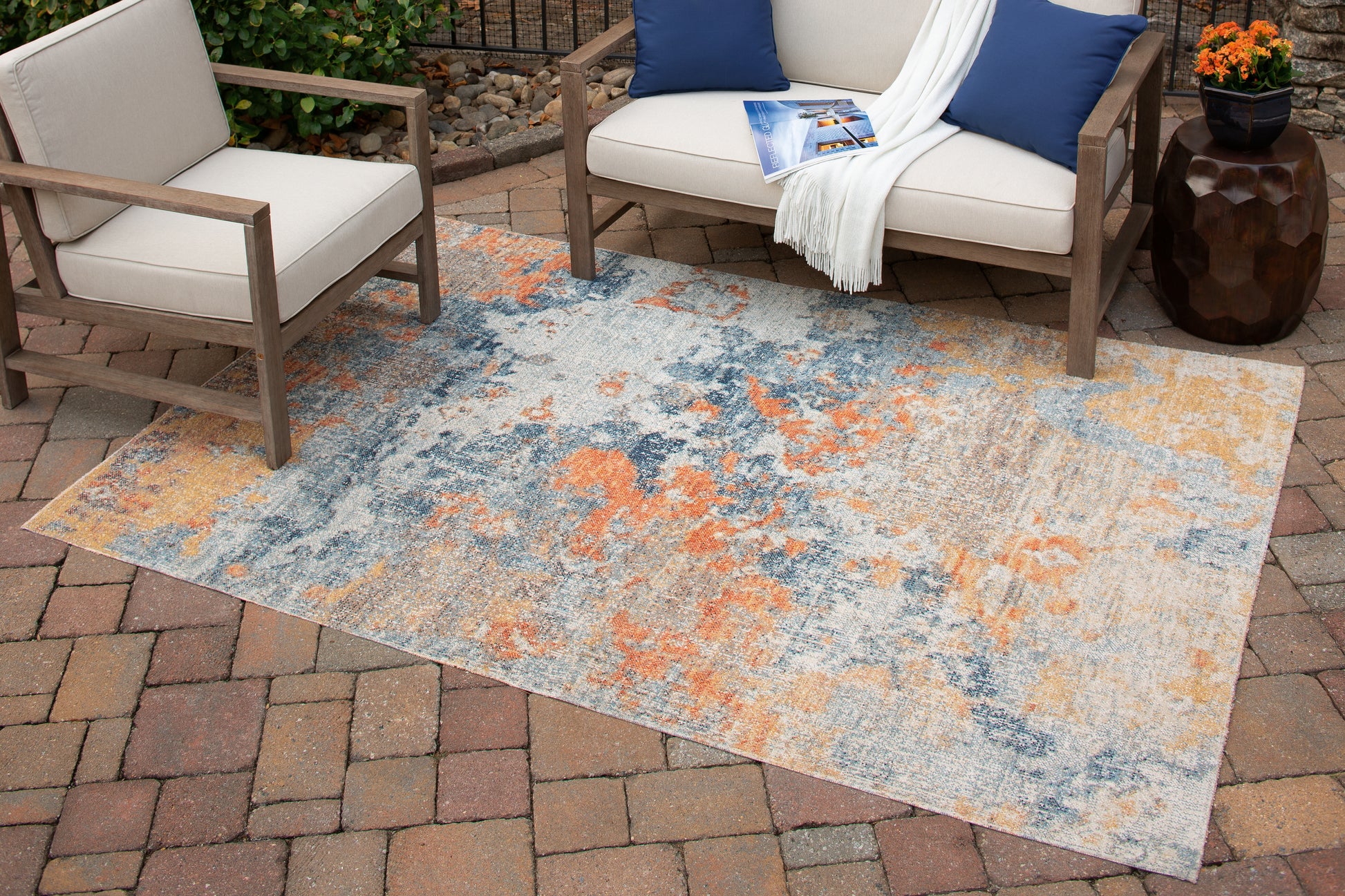 Myers Furniture Outlet - Ashley Furniture - Wraylen Rug - 5'3" x 7' Rug / Multi - R405052