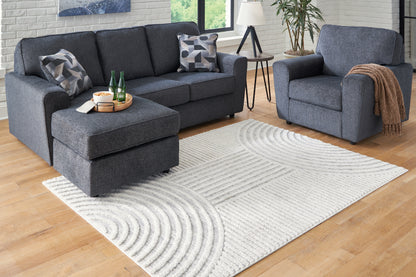 Myers Furniture Outlet - Ashley Furniture - Lambworth Rug - 5'3" x 7' Rug / Gray/Cream - R405342