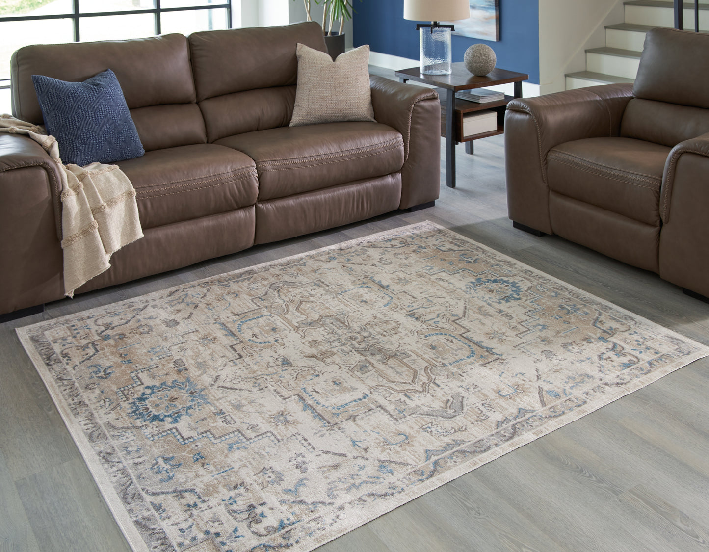 Myers Furniture Outlet - Ashley Furniture - Barkham Rug - 7'10" x 10' Washable Rug / Multi - R405551