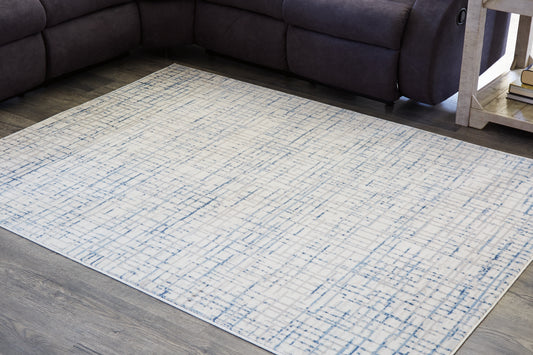 Myers Furniture Outlet - Ashley Furniture - Beckfille Rug - 8' x 10' Rug / Blue/Gray/Cream - R405961