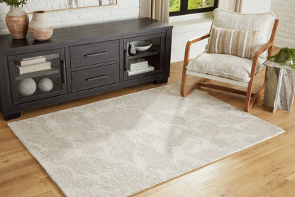 Myers Furniture Outlet - Ashley Furniture - Chadess Rug - 5' x 7' Rug / Linen/Taupe - R406362
