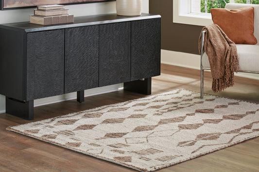 Myers Furniture Outlet - Ashley Furniture - Brettler Rug - 8' x 10' Rug / Beige/Brown - R406791