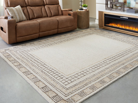 Myers Furniture Outlet - Ashley Furniture - Idaman Rug - Medium Rug / Taupe/Brown - R407292