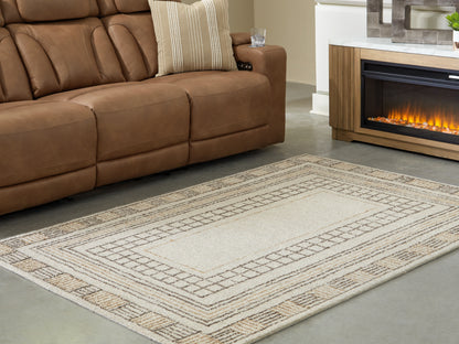 Myers Furniture Outlet - Ashley Furniture - Idaman Rug - Medium Rug / Taupe/Brown - R407292