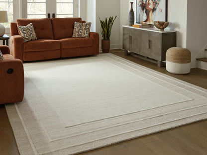Myers Furniture Outlet - Ashley Furniture - Teelgan Rug - Medium Rug / Ivory/Tan - R407312