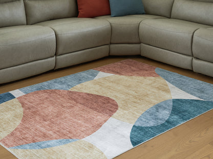 Myers Furniture Outlet - Ashley Furniture - Chanleigh Rug - Washable 7'6" x 9'6" Area Rug / Multi - R407371