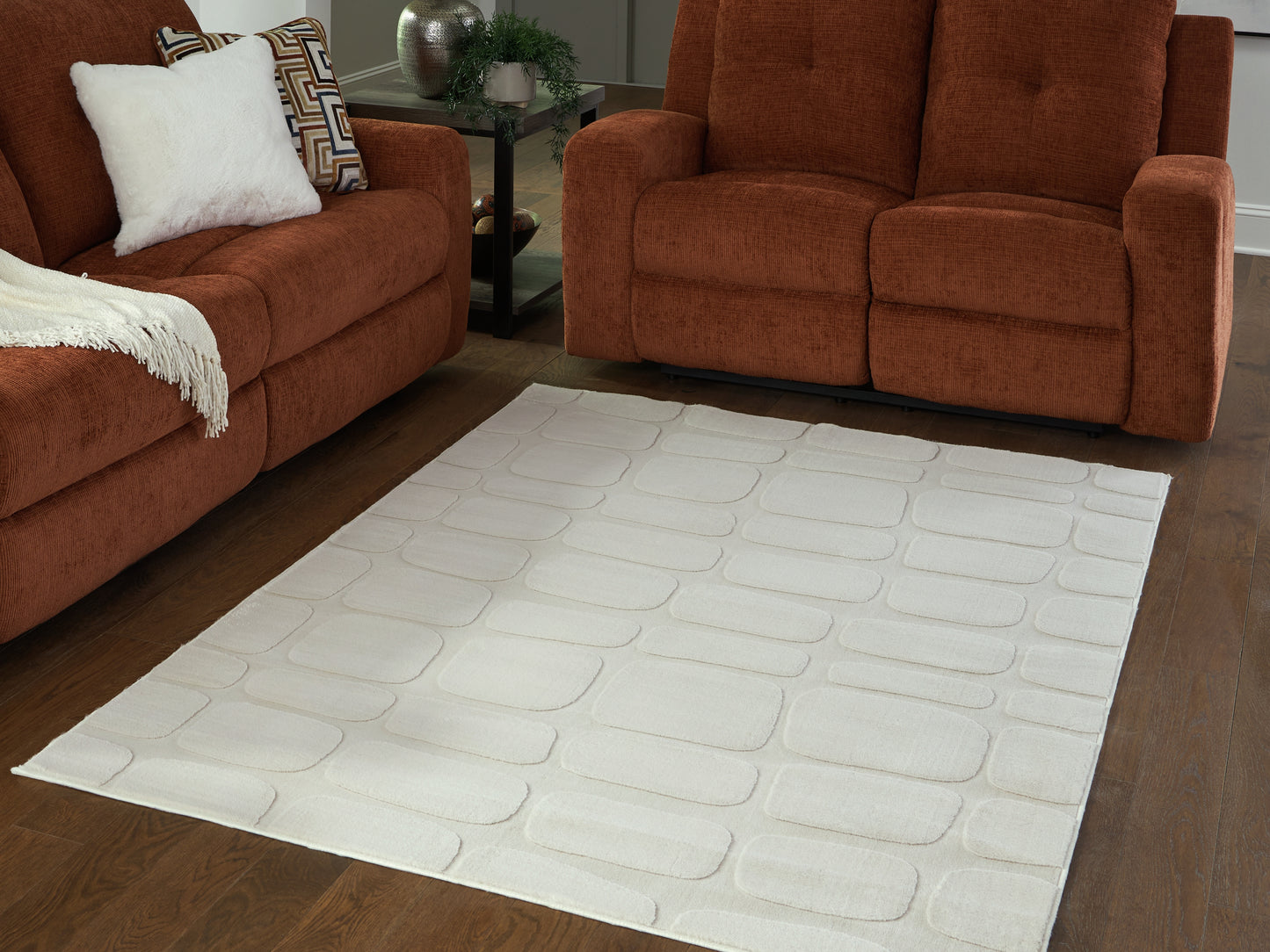 Myers Furniture Outlet - Ashley Furniture - Malvinsboro Rug - Washable 5' x 7' Area Rug / Sandstone - R407442