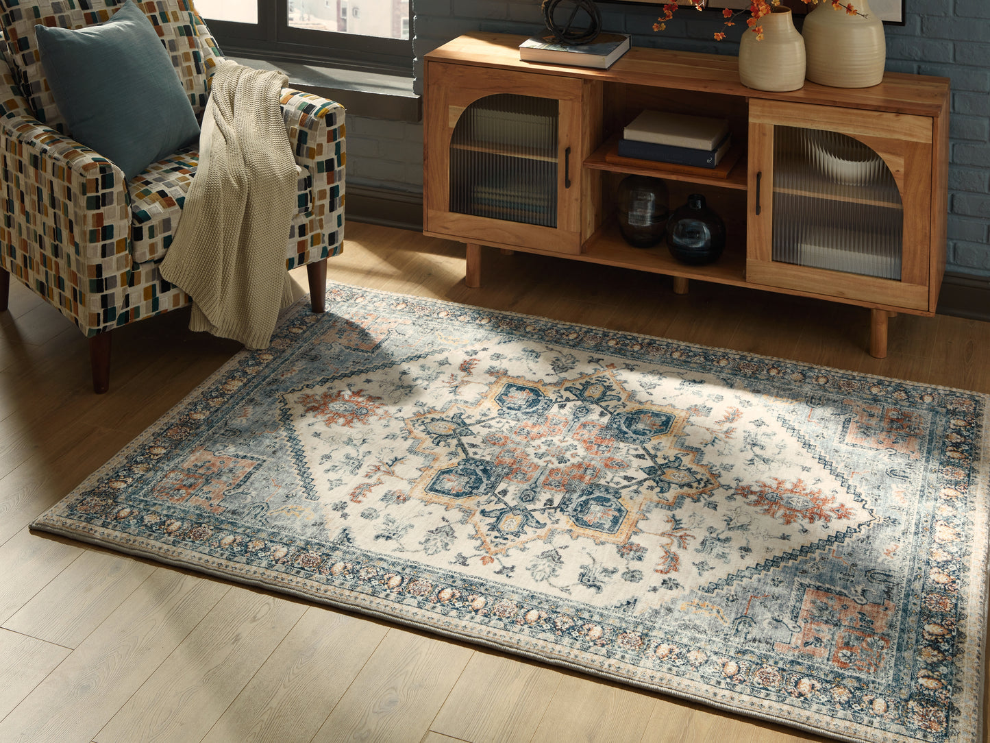 Myers Furniture Outlet - Ashley Furniture - Wallney Rug - 7'6" x 9'6" Area Rug / Multi - R407491