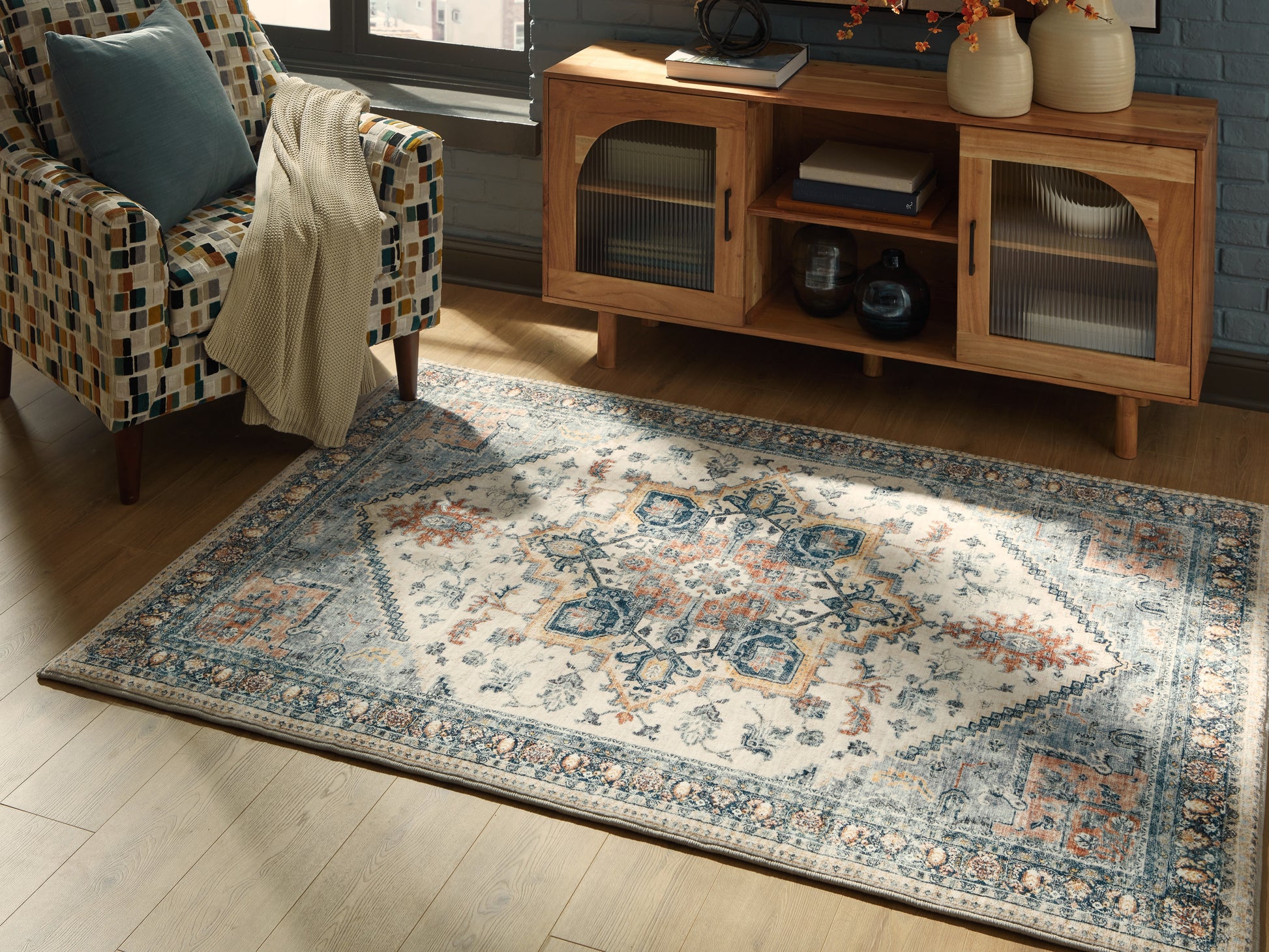 Myers Furniture Outlet - Ashley Furniture - Wallney Rug - 7'6" x 9'6" Area Rug / Multi - R407491