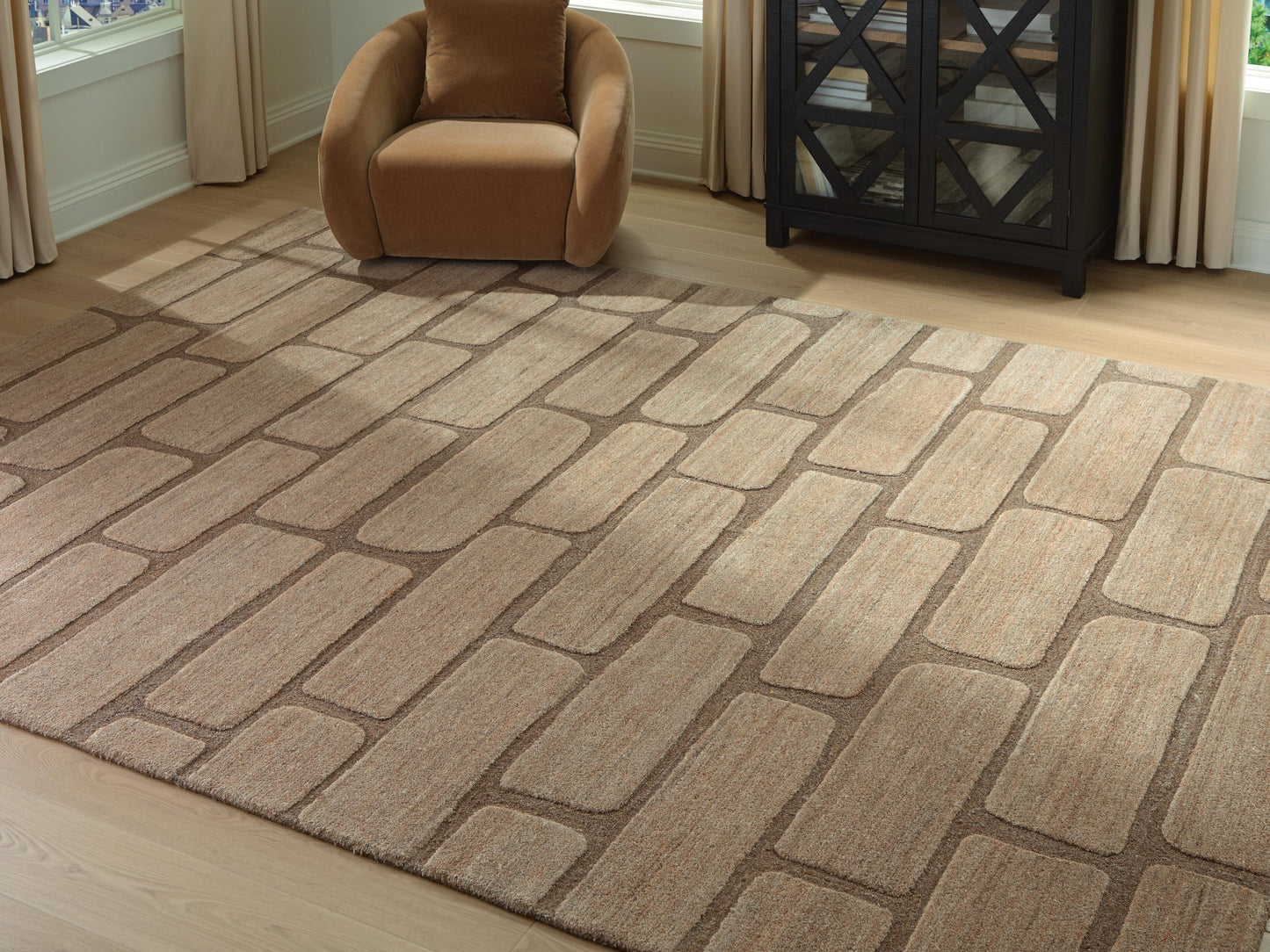 Myers Furniture Outlet - Ashley Furniture - Orest Rug - Extra Large Rug / Brown - R407980