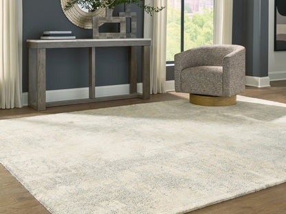 Myers Furniture Outlet - Ashley Furniture - Raif Rug - Extra Large Rug / Gray/White/Cream - R408080