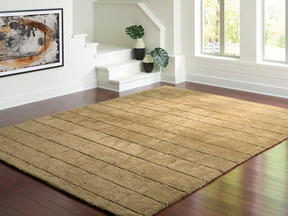 Myers Furniture Outlet - Ashley Furniture - Luzmont Rug - Extra Large Rug / Golden Brown - R408370