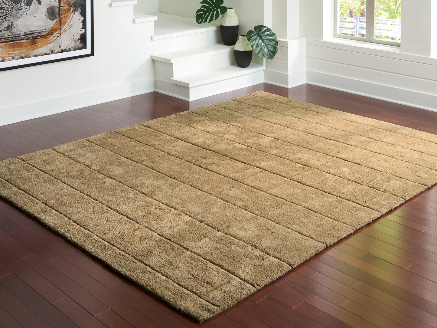 Myers Furniture Outlet - Ashley Furniture - Luzmont Rug - Large Rug / Golden Brown - R408371