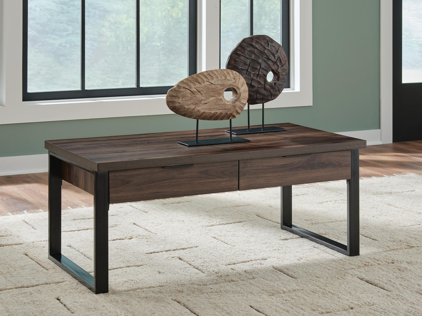 Myers Furniture Outlet - Ashley Furniture - Wickman Falls Coffee Table - Rectangular Cocktail Table - T318-1