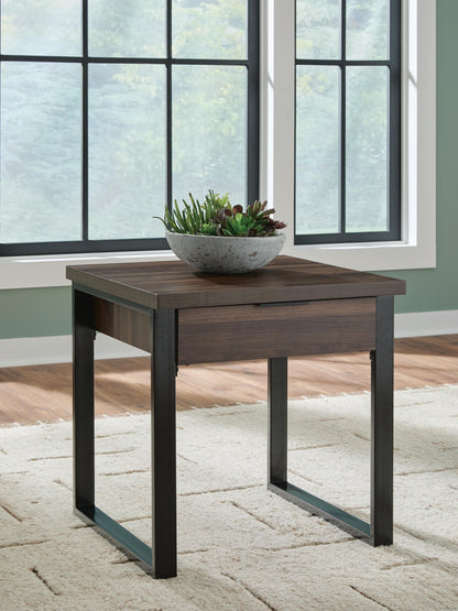 Myers Furniture Outlet - Ashley Furniture - Wickman Falls End Table - Square End Table - T318-2