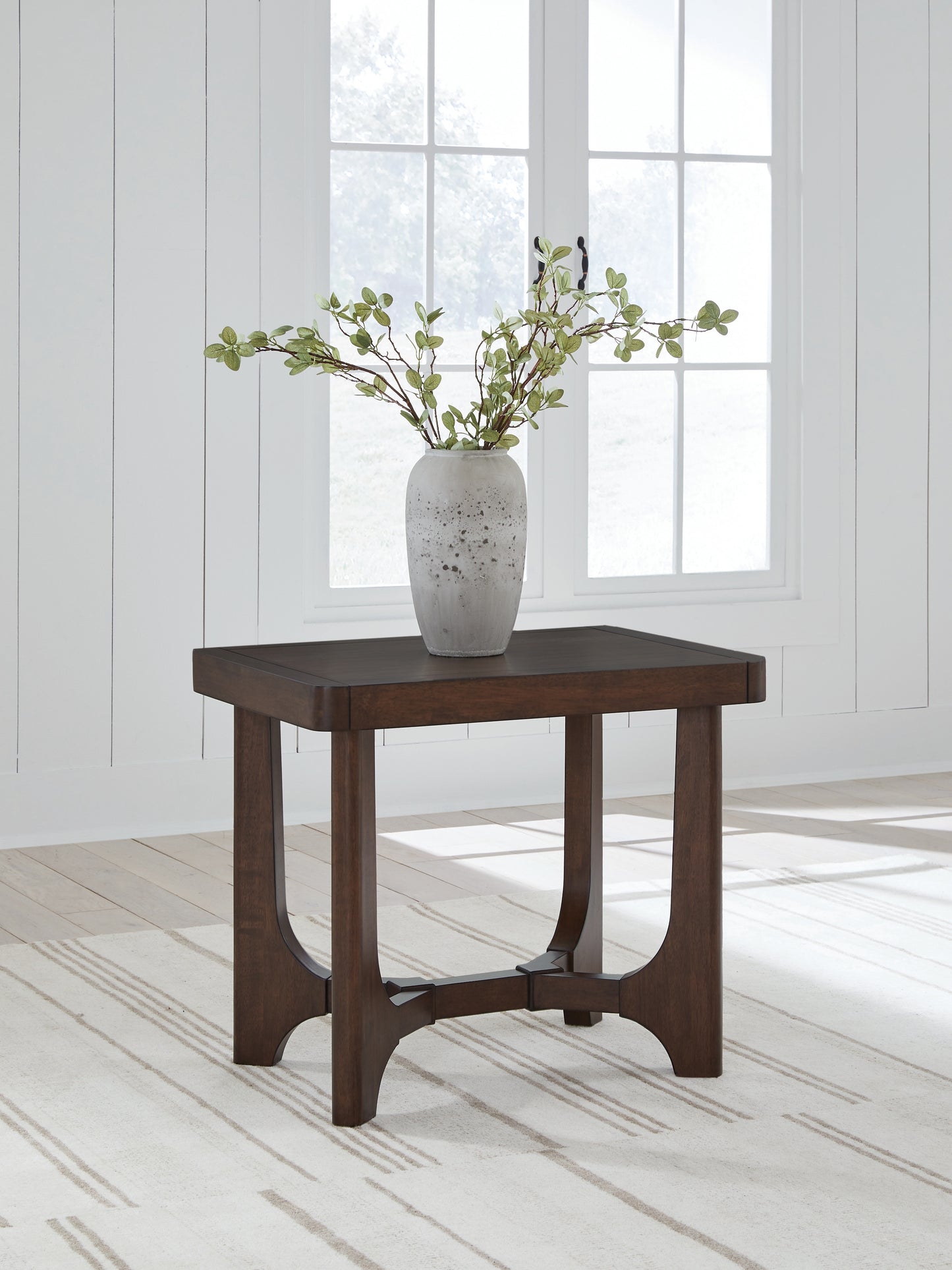 Myers Furniture Outlet - Ashley Furniture - Korestone End Table - Rectangular End Table / Dark Brown - T438-3
