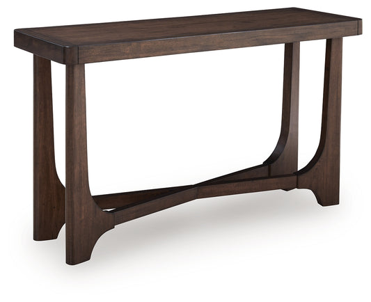 Myers Furniture Outlet - Ashley Furniture - Korestone Sofa Table - Sofa Table / Dark Brown - T438-4