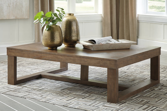 Myers Furniture Outlet - Ashley Furniture - Cariton Coffee Table - Rectangular Cocktail Table / Gray - T471-1