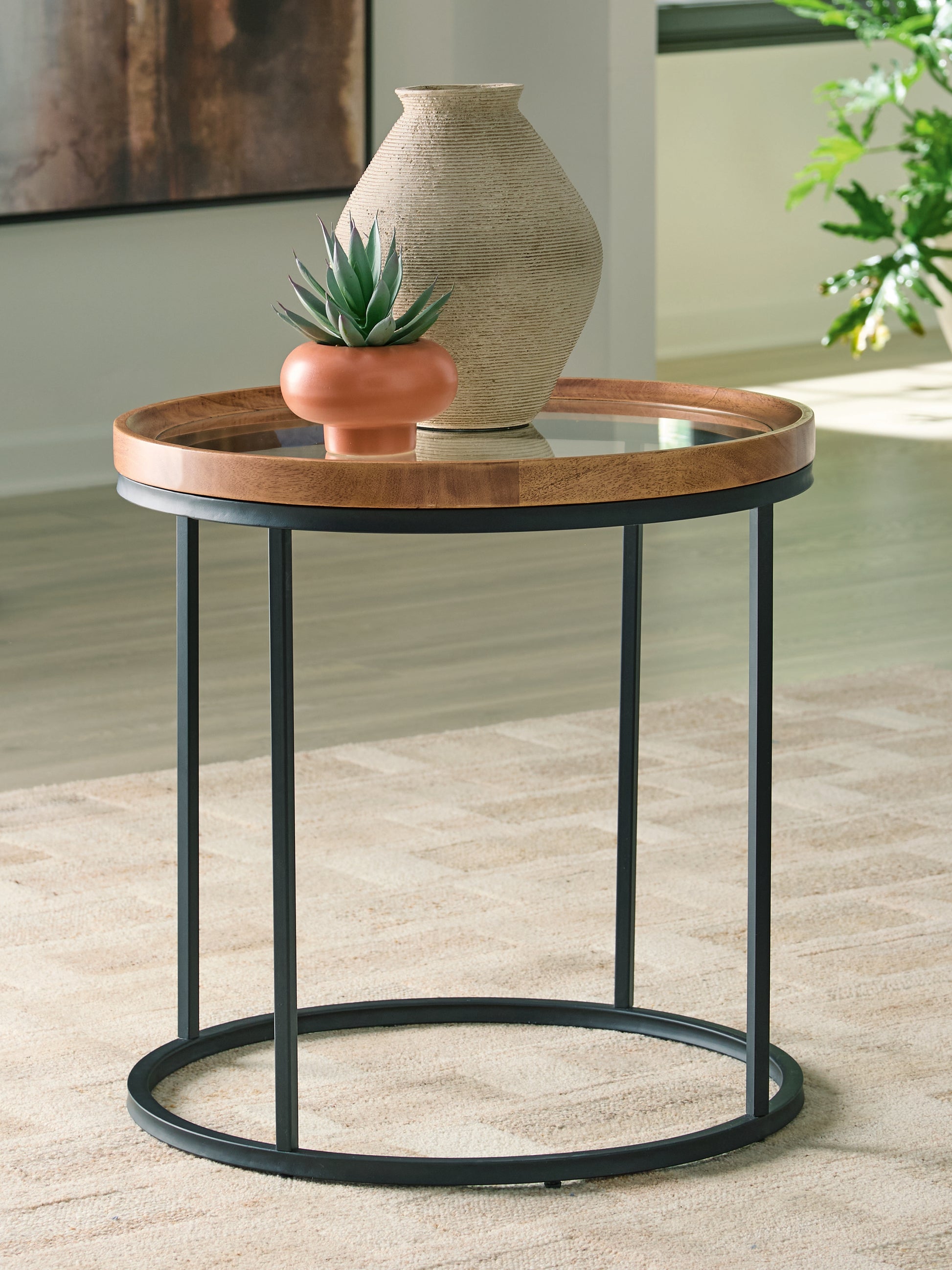 Myers Furniture Outlet - Ashley Furniture - Noraluna End Table - Round End Table - T502-6