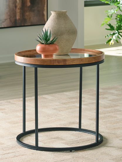 Myers Furniture Outlet - Ashley Furniture - Noraluna End Table - Round End Table - T502-6