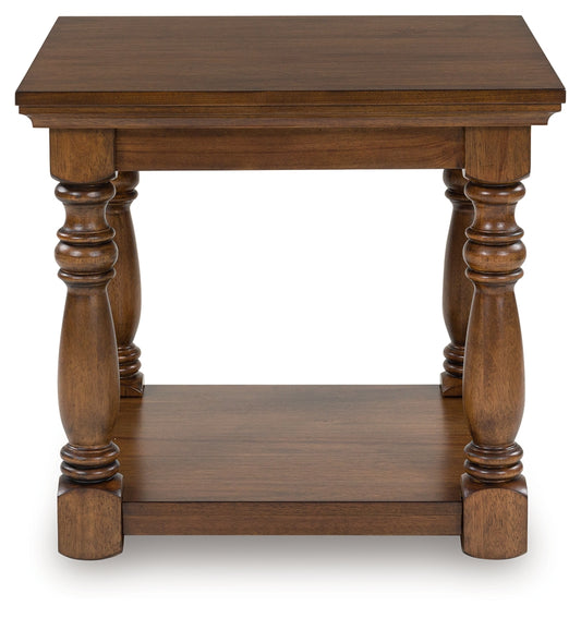 Myers Furniture Outlet - Ashley Furniture - Sturlayne End Table - Rectangular End Table / Brown - T609-3