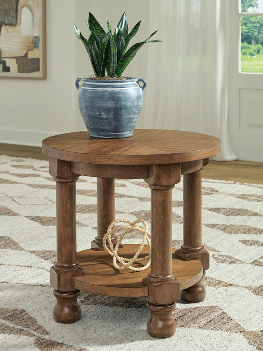 Myers Furniture Outlet - Ashley Furniture - Chadworth End Table - Round End Table - T614-6