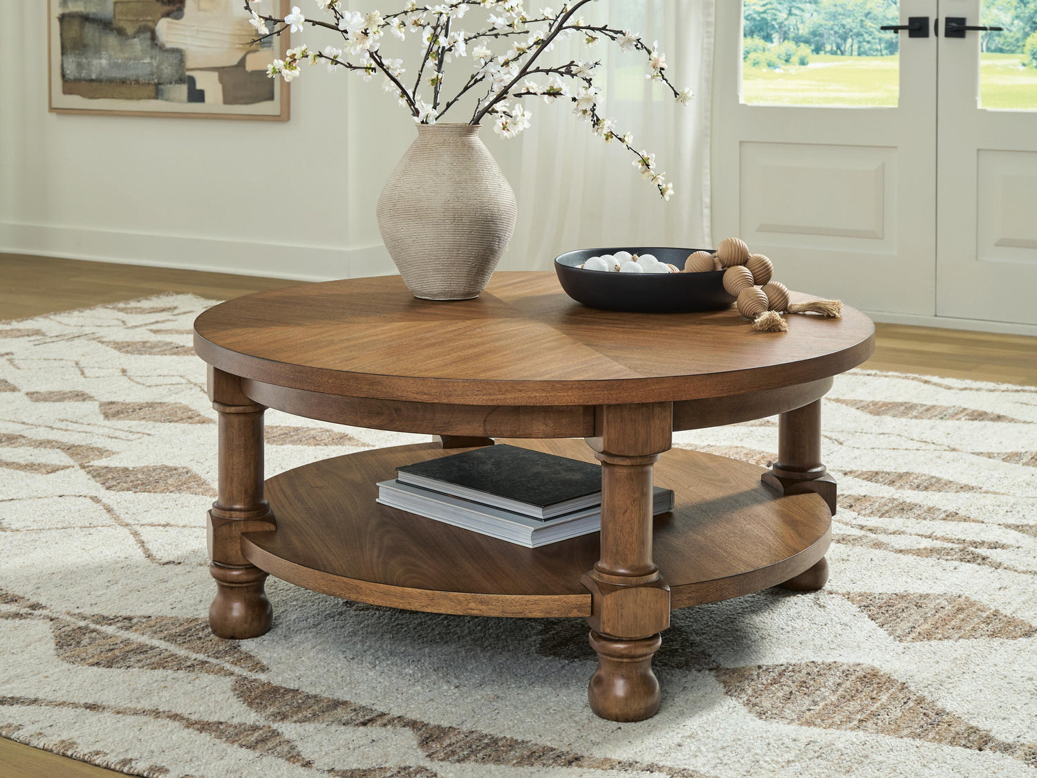 Myers Furniture Outlet - Ashley Furniture - Chadworth Coffee Table - Round Cocktail Table - T614-8