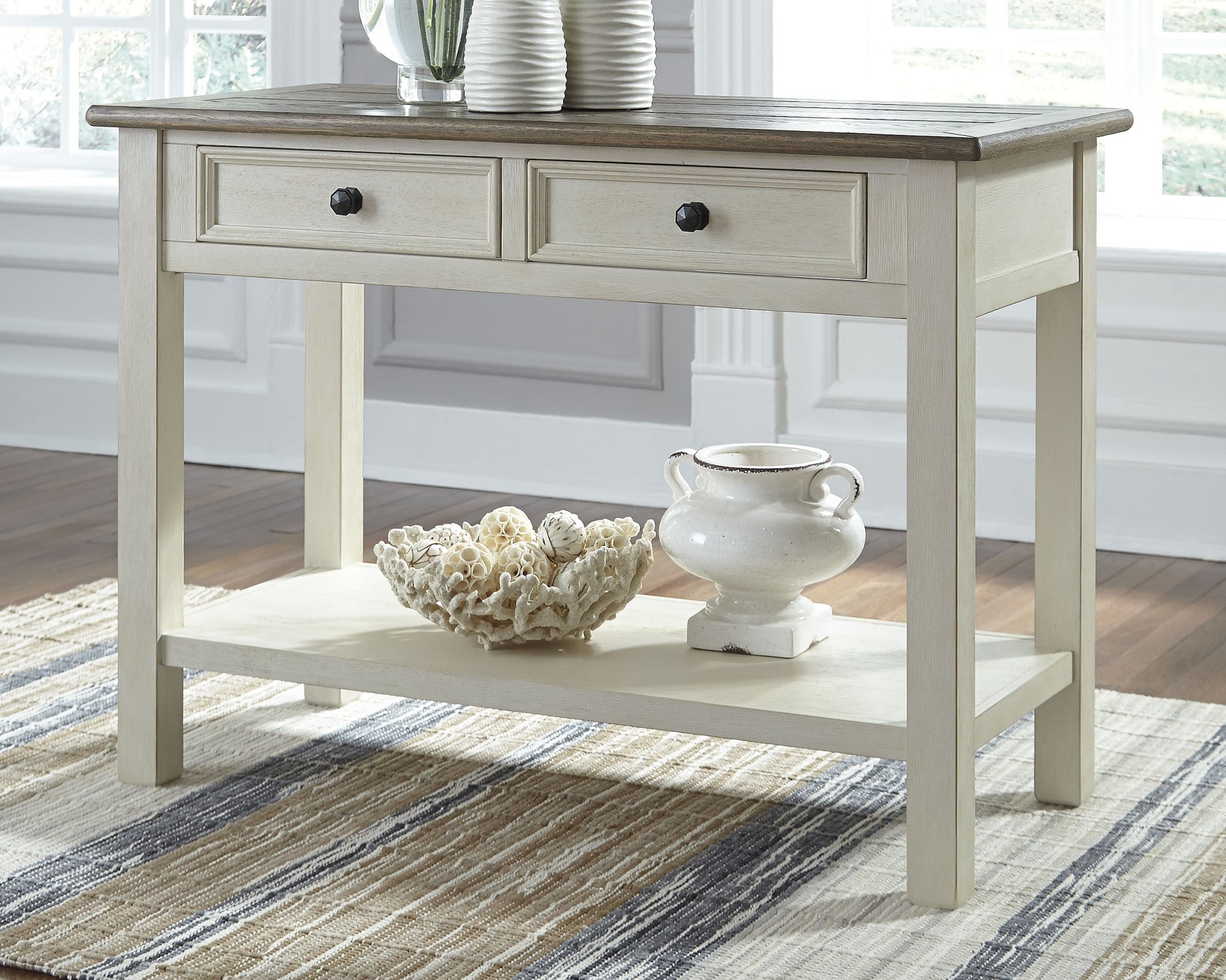 Myers Furniture Outlet - Ashley Furniture - Bolanburg Sofa/Console Table - Sofa Table / Two-tone - T637-4