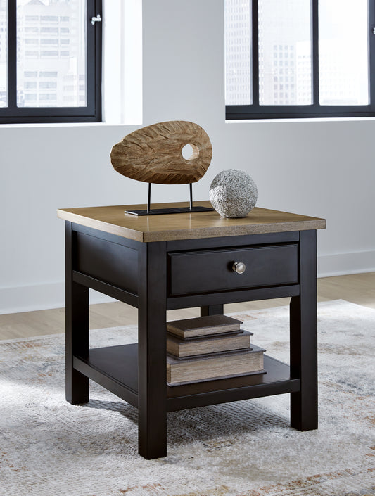Myers Furniture Outlet - Ashley Furniture - Drazmine End Table - Rectangular End Table / Brown - T734-3