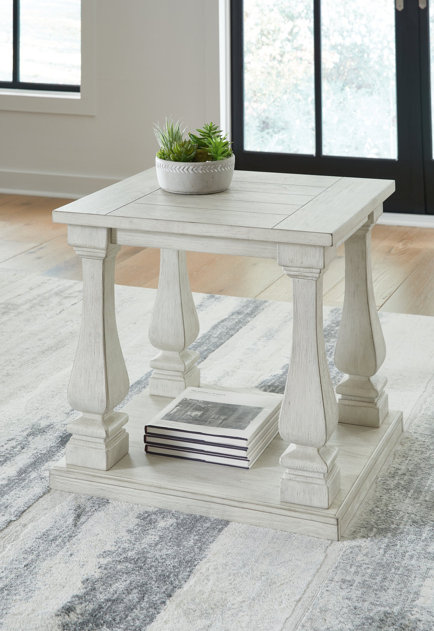 Myers Furniture Outlet - Ashley Furniture - Arlendyne End Table - Rectangular End Table / Antique White - T747-3