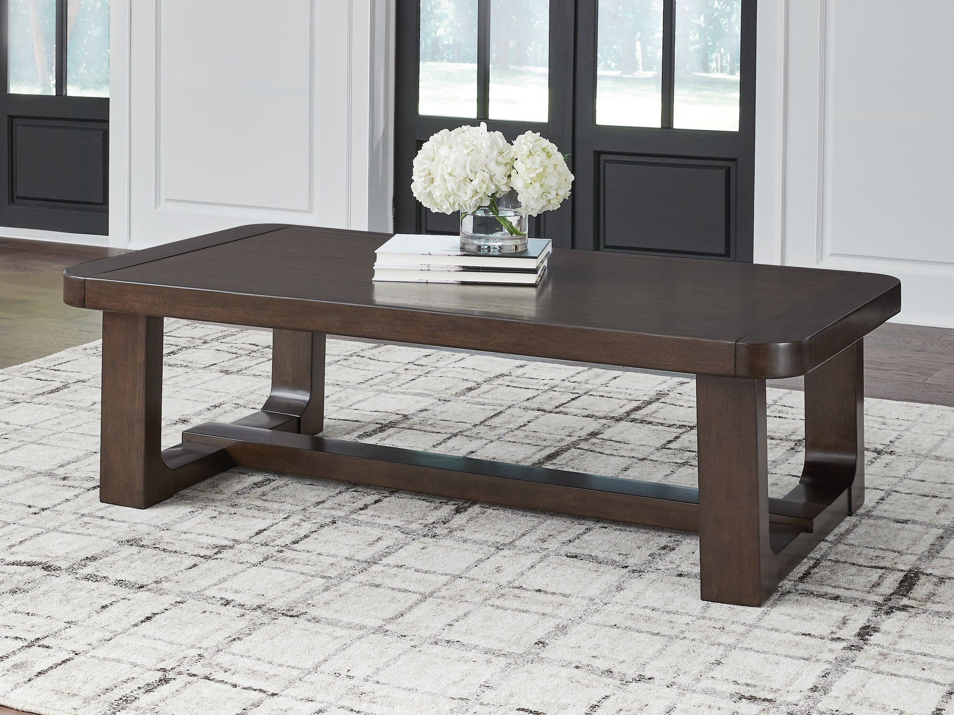 Myers Furniture Outlet - Ashley Furniture - Breckington Coffee Table - Rectangular Cocktail Table / Dark Brown - T856-1