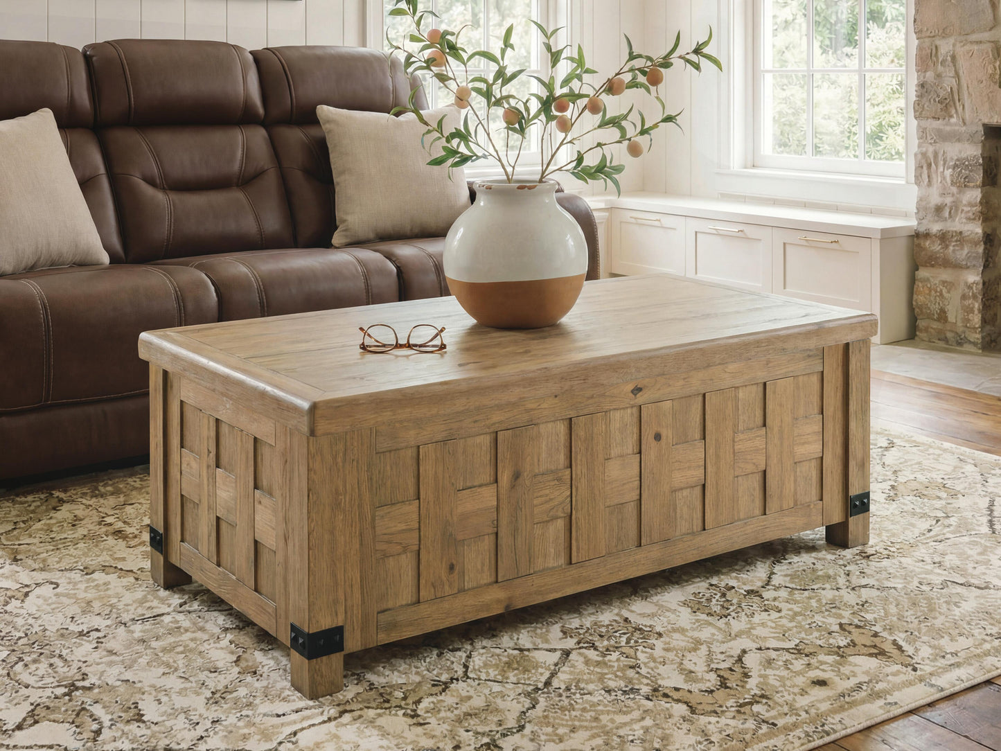Myers Furniture Outlet - Ashley Furniture - Ridgester Lift-Top Coffee Table - Lift Top Cocktail Table - T858-9