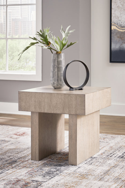 Myers Furniture Outlet - Ashley Furniture - Jorlaina End Table - Square End Table / Light Grayish Brown - T922-2