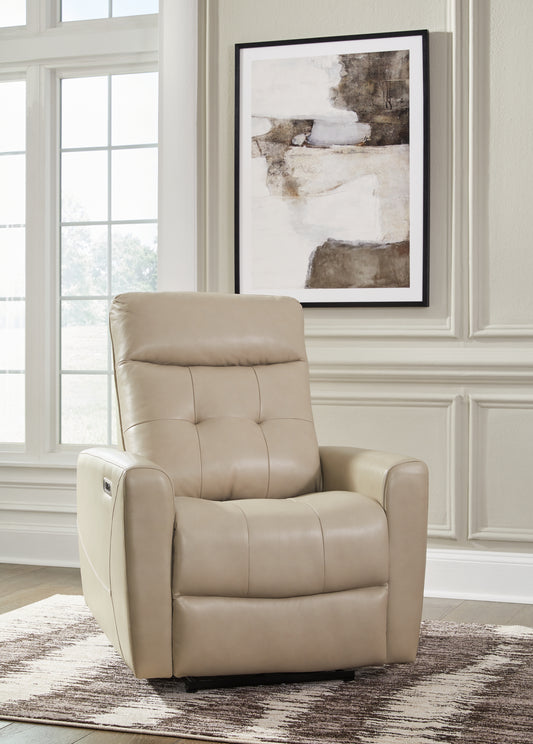 Myers Furniture Outlet - Ashley Furniture - Pisgham Living Room - PWR Recliner/ADJ Headrest / Sand - U1050313