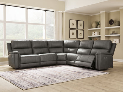 Myers Furniture Outlet - Ashley Furniture - Bleckley Sectional - 5-Piece Power Reclining Sectional / Anchor - PCU12000S4