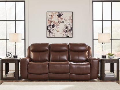 Myers Furniture Outlet - Ashley Furniture - Next Move Living Room - PWR REC Sofa with ADJ Headrest / Mahogany - PCU1210215