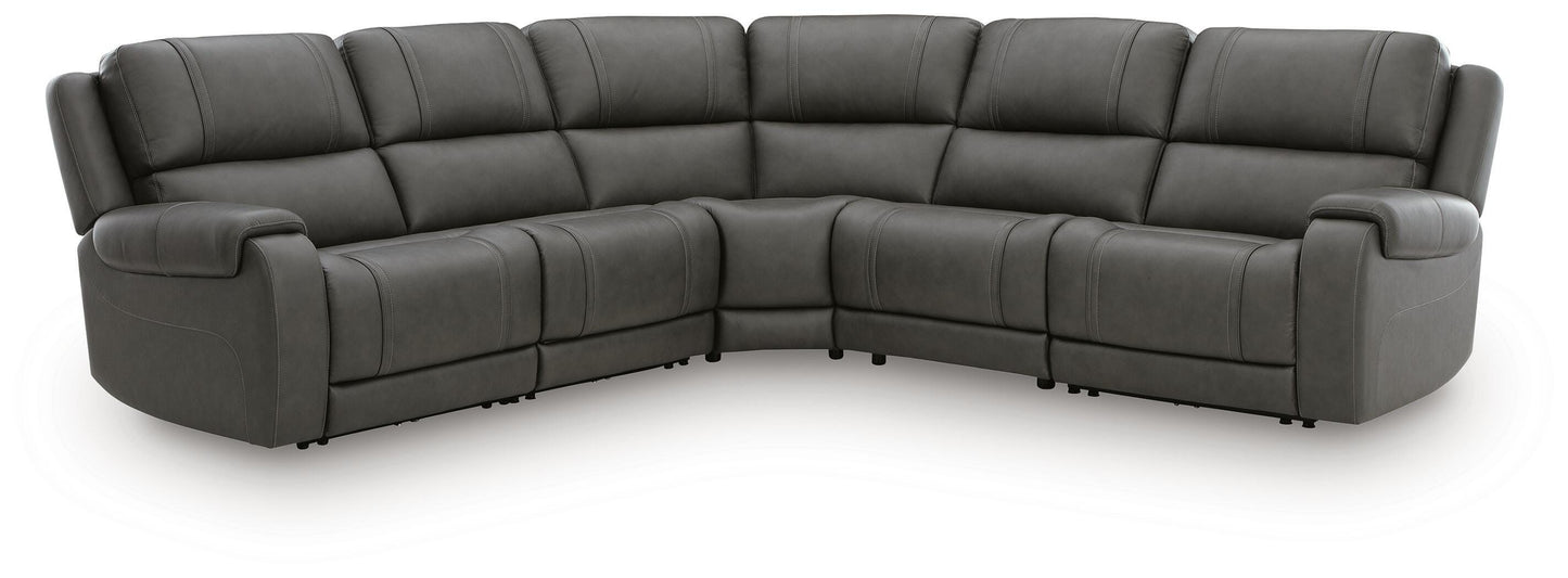 Myers Furniture Outlet - Ashley Furniture - 5Z - Pittson Sectional - 5-Piece Power Reclining Sectional - PCU12600S6