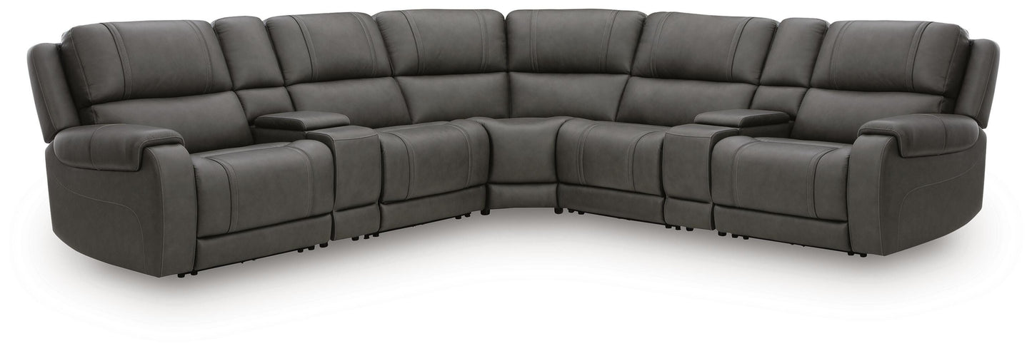 Myers Furniture Outlet - Ashley Furniture - 5Z - Pittson Sectional - 7-Piece Power Reclining Sectional - PCU12600S11