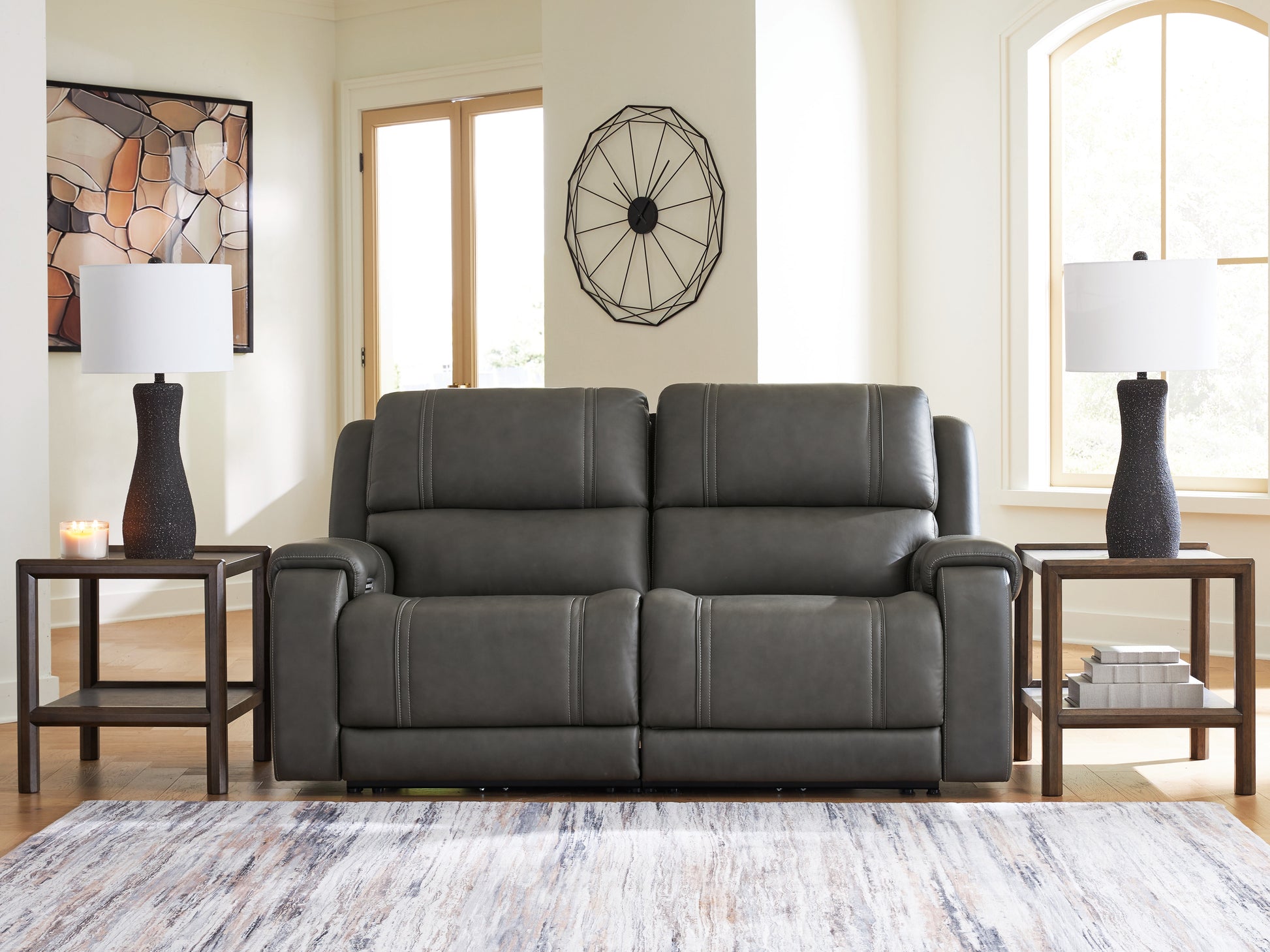 Myers Furniture Outlet - Ashley Furniture - 5Z - Pittson Sectional - 2-Piece Power Reclining Sectional Loveseat - PCU12600S1