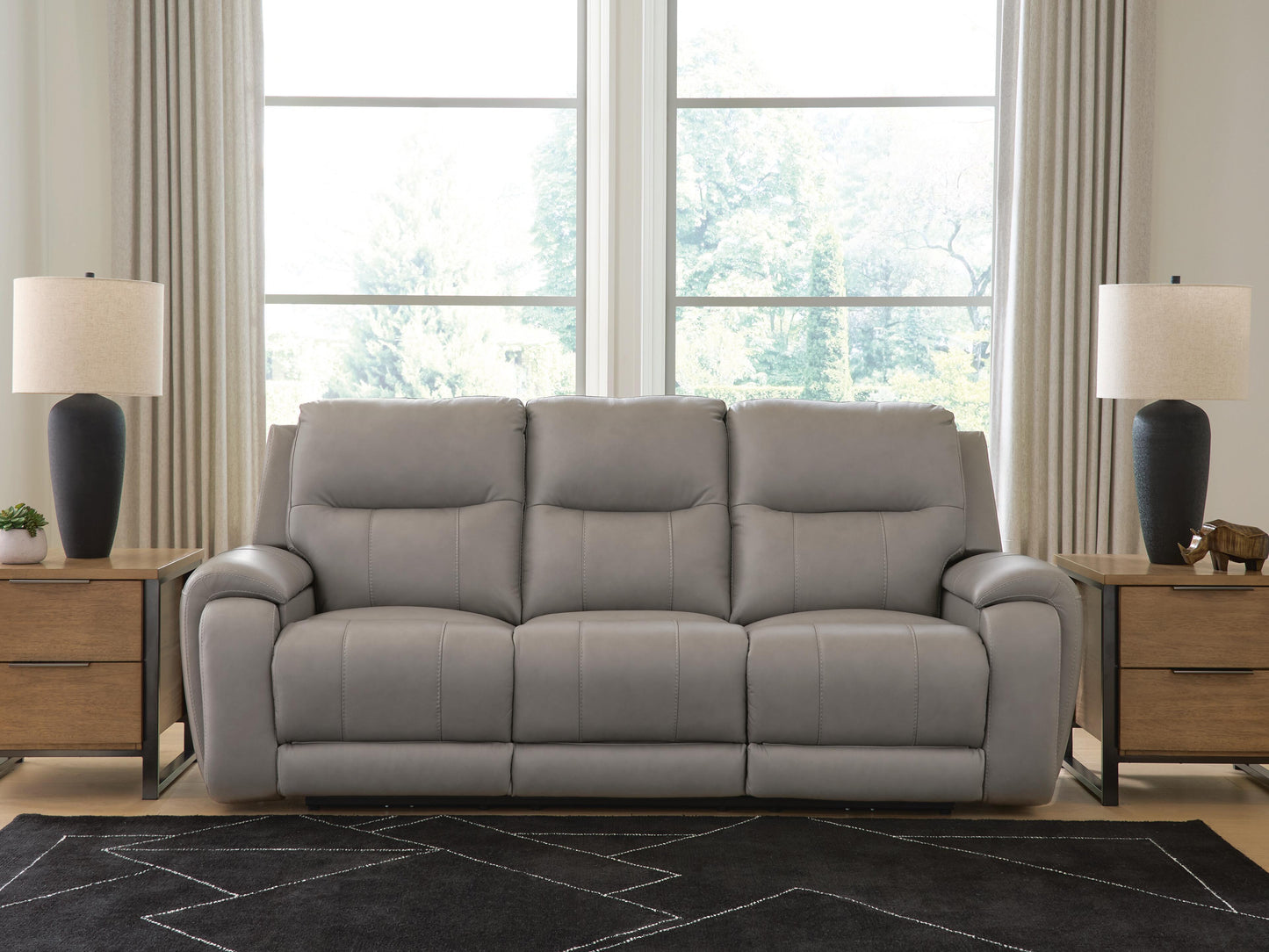 Myers Furniture Outlet - Ashley Furniture - Real Moments Living Room - PWR REC Sofa w/Audio Seating - PCU1370015A
