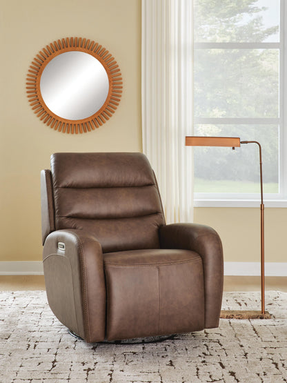 Myers Furniture Outlet - Ashley Furniture - Motion-Max Living Room - Swivel Glider Power Recliner - PCU1550195