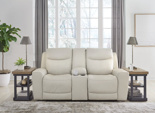 Myers Furniture Outlet - Ashley Furniture - Mindanao Living Room - PWR REC Loveseat/CON/ADJ HDRST / Coconut - U5950518