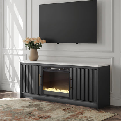 Myers Furniture Outlet - Ashley Furniture - Cadmori 63" TV Stand with Electric Fireplace - 63" TV Stand with Electric Fireplace - W2616W1