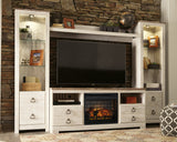 4-Piece Entertainment Center with Electric Fireplace