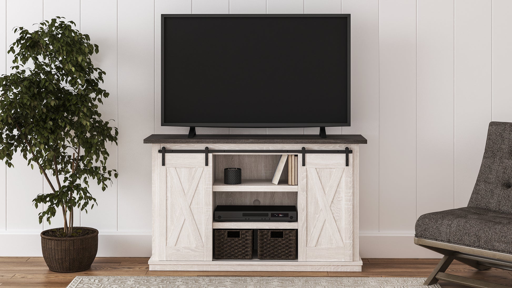 Myers Furniture Outlet - Ashley Furniture - Dorrinson 54" TV Stand - 54" / Two-tone - W287-48