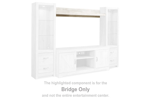 Myers Furniture Outlet - Ashley Furniture - Bellaby Entertainment Center - Bridge / Whitewash - W331-27